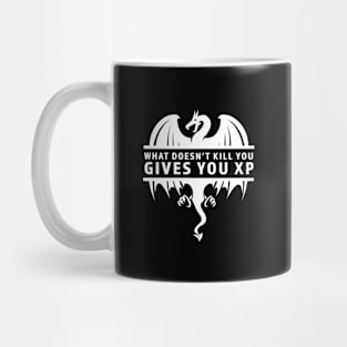 What Doesn't Kill You Gives You XP Dungeons and Dragons Players Mug